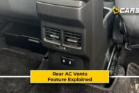 Rear AC vents